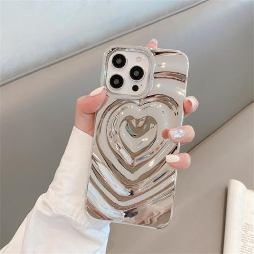Amazon.co.jp: EWVBKN iPhone 15用ケース 6.1インチ 可愛い ハート柄
