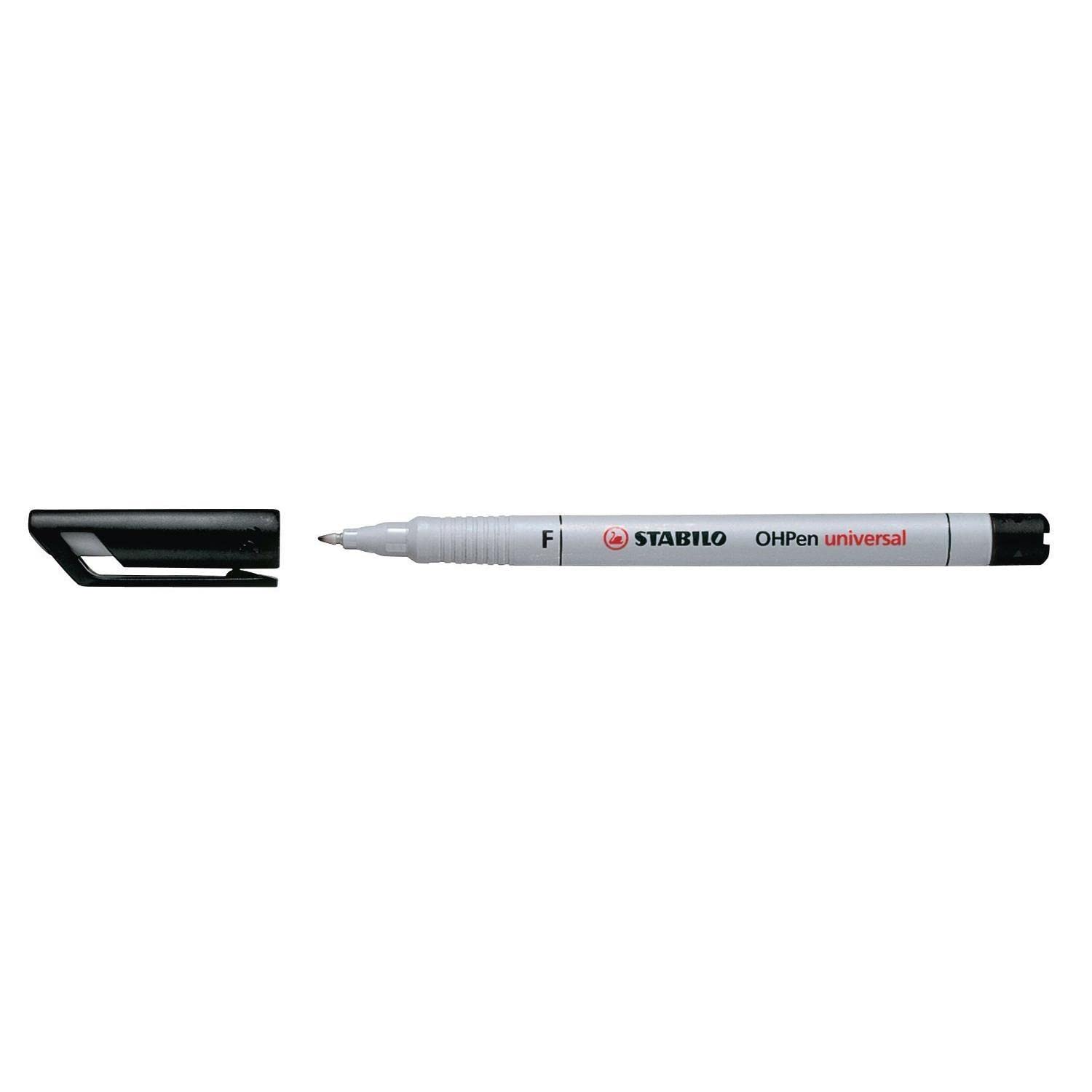 Image secondaire de STABILO Lot de 6 Feutres pour Transparent OHPen encre soluble Pte fine noir