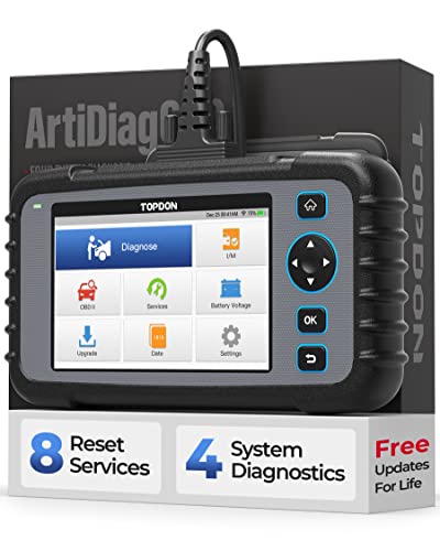 TOPDON OBD2 Scanner,2023 Upgraded AD600 Scan Tool,ABS/SRS/TCM/Engine Diagnostic Scanner for Car,8 Reset Code Reader,Oil/Brake/BMS/SAS/DPF/TPMS Reset/Throttle Matching/Injector Coding,Free Lifetime