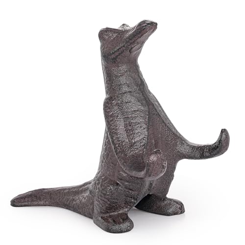 Estatua de Dinosaurio de Hierro Fundido Rustic Brown