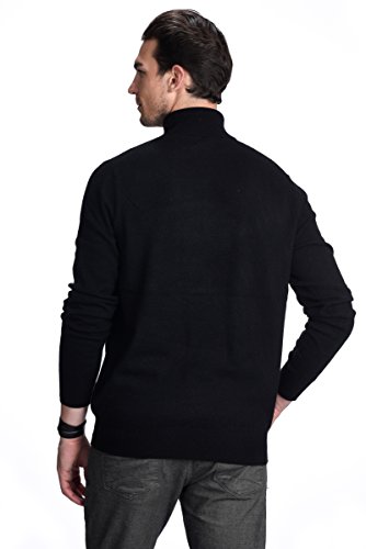State Cashmere Men's Essential Turtleneck Sweater 100% Pure Cashmere Classic Long Sleeve Pullover4