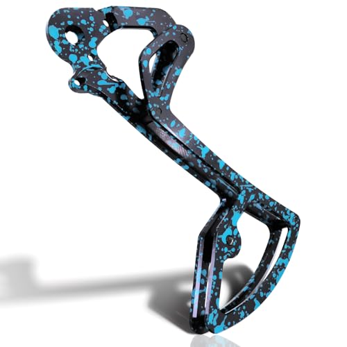 Reductor de desviador de cambio de marchas para SRAM Mountain AXS 12 velocidades, para SRAM M11/12 velocidades, jaula reductora trasera (Black Blue Camouflage)