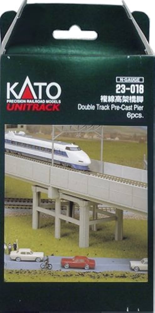 Amazon | Nゲージ 23-018 複線高架橋脚 (6本入) | 鉄道模型 通販 Amazon | Nゲージ 23-018 複線高架橋脚 (6本入) | 鉄道模型 通販