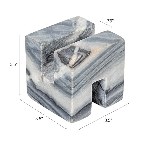 Soporte de mármol gris de diseño exclusivo Creative Co-Op 2