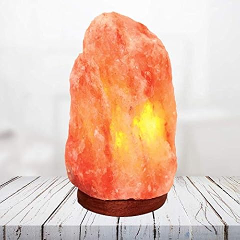 Giggi 2KG Dimmable Salt Lamp Natural Himalayan Salt Lamps containing Pink Rock Salt Healing Crystals Certified Electric Fitting Ideal for Bedside Lamps, Home Decor, Night Light & Gifts Cover