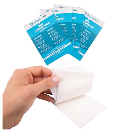 Lens-Aid Papel de Limpieza para Lentes. 200 Hojas de Papel de Limpieza Resistente al Desgarro o Papel de Lentes para Objetivos de Cámaras (4x50 Piezas)