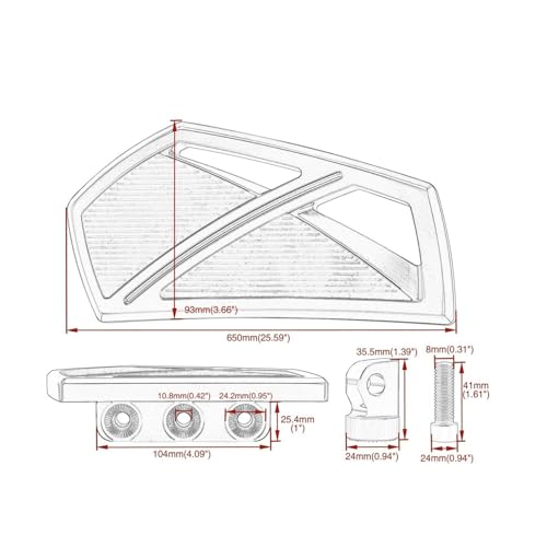 Cale pied moto chrome pour Sportster 883 et Softail - 6