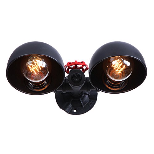 ZYMEN Lámpara de pared de viento Industrial Retro americana para Loft, barra de personalidad, café, pasillo creativo, balcón, sala de estar, lámpara de pared de hierro forjado Commemoration Day