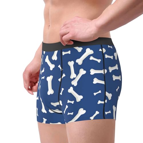 Dog Bone Traces Boxer Briefs Men Underwear Moisture Wicking Elastic Belt Boxers Breathable Ball Pouch Short Briefs2