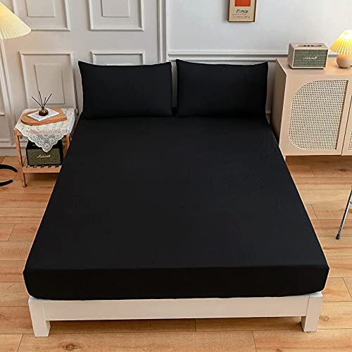 Lenzuolo Con Angoli In Velluto Surwin – Matrimoniale/King Size, Antiscivolo Con Tasca Profonda 30 Cm