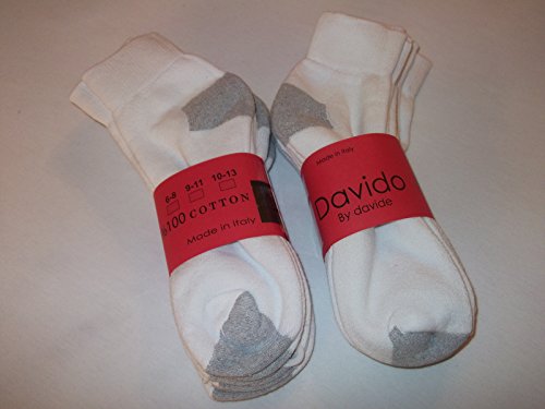 davido Women socks ankle quarter made in Italy 100% cotton 8 pack3