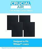 Crucial Air Replacement Carbon Air Filter - Compatible with Winix Part # 115115 - WAC5300, WAC5500, WAC6300, 5000, 5000b, 5300, 9000, 6300, P300, 5500, 5300-2, 6300-2, C53 - Home (4 Pack)