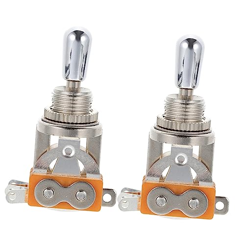 VINTORKY 2個エレキギター用 ウェイトグルスイッチ メタル製ピックアップセレクター交換パーツ プ対応