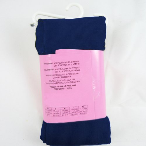 3 Girls Stockings Footed Tights Uniform Kids Toddler Ballet Dance Pantyhose Navy3