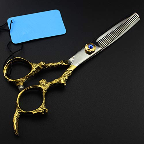 Haarschneideschere, 6 Zoll, Professionelle Haarschere Aus Japan 440C Mit Goldenem Drachengriff, Haarschneideschere, Effilierschere, Friseurscheren-Set