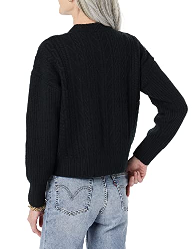 Image of Amazon Essentials Women's Soft-Touch Modern Cable Crewneck Sweater (Available in Plus Size)