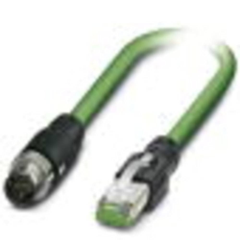 PHOENIX CONTACT NBC-MSD/5.0-93B/R4AC SCO Netzwerkkabel, 100 MBit/s Profinet circat5, 100 MBit/s EthercircaT circat5, 4 Polig, Geschirmt, Stecker Gerade M12 SPEEDCON/IP67, 5m Kabellänge, Grün