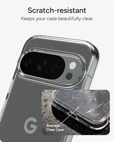 Image of ZAGG Crystal Palace Lite Google Pixel 10 Pro XL Case - Crystal Clear, Ultra-Slim, 10ft Drop Protection, Graphene Strength, Anti-Yellowing, Wireless Charging Compatible, Clear