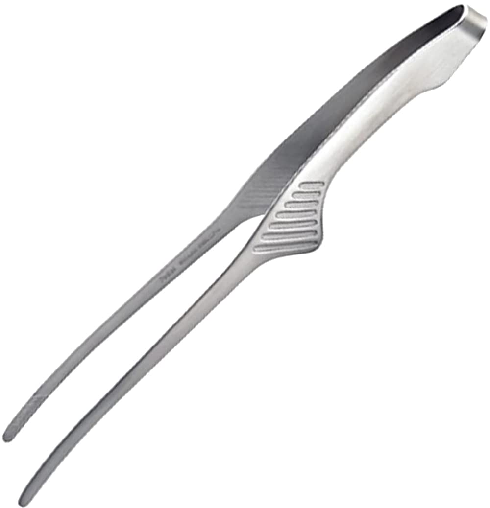 Shimomura Kihan Vegetable Chopsticks Tongs, Full Length 9.45 inches (24 cm) 【Made in Japan】, Dishwasher Safe, Non-Stick Tips, Slim and Easy to Grip, Easy to Clean, Non-Slip Coating, Yakiniku Tongs : H