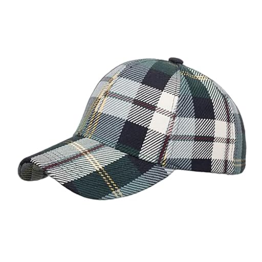 Generisch Gorra de béisbol para hombre y mujer, diseño a cuadros británicos, Verde claro., Talla única | Ya disponible en tu tienda friki favorita! En mundofriki.es!