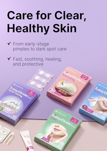 DWEasyDerm EasyDerm Multi-Step Pimple Patch Set – 4-Type Korean Pimple Patches + Free 2-in-1 Dual-Tip Extractor for Complete Skincare - Thumbnail 5