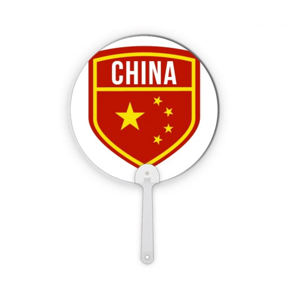 Drapeau national rond Chine plastique artisanat décoration thématique écusson