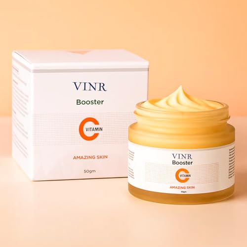 Image of VINR 10% Vitamin C Face Moisturizer with 2% Niacinamide & Hyaluronic Acid| Infused With Vitis Vinifera | Vitamin C Moisturizer for Face | Face Cream For Glowing Skin | Reduces Skin Dullness | Oil Free & Lightweight | For All Skin Types | 50gm