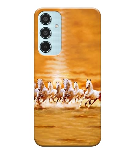 Image of Horse Running Painting Printed Hard Back Case Cover Compatible for Samsung Galaxy M35 5G | Samsung M35 5G (Multicolor) - D1667