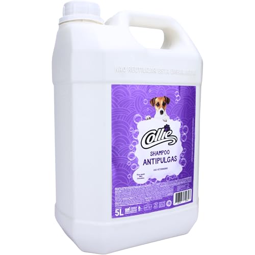 Collie Shampoo De Pêlos Para Cães Antipulgas 5 Litros Roxo