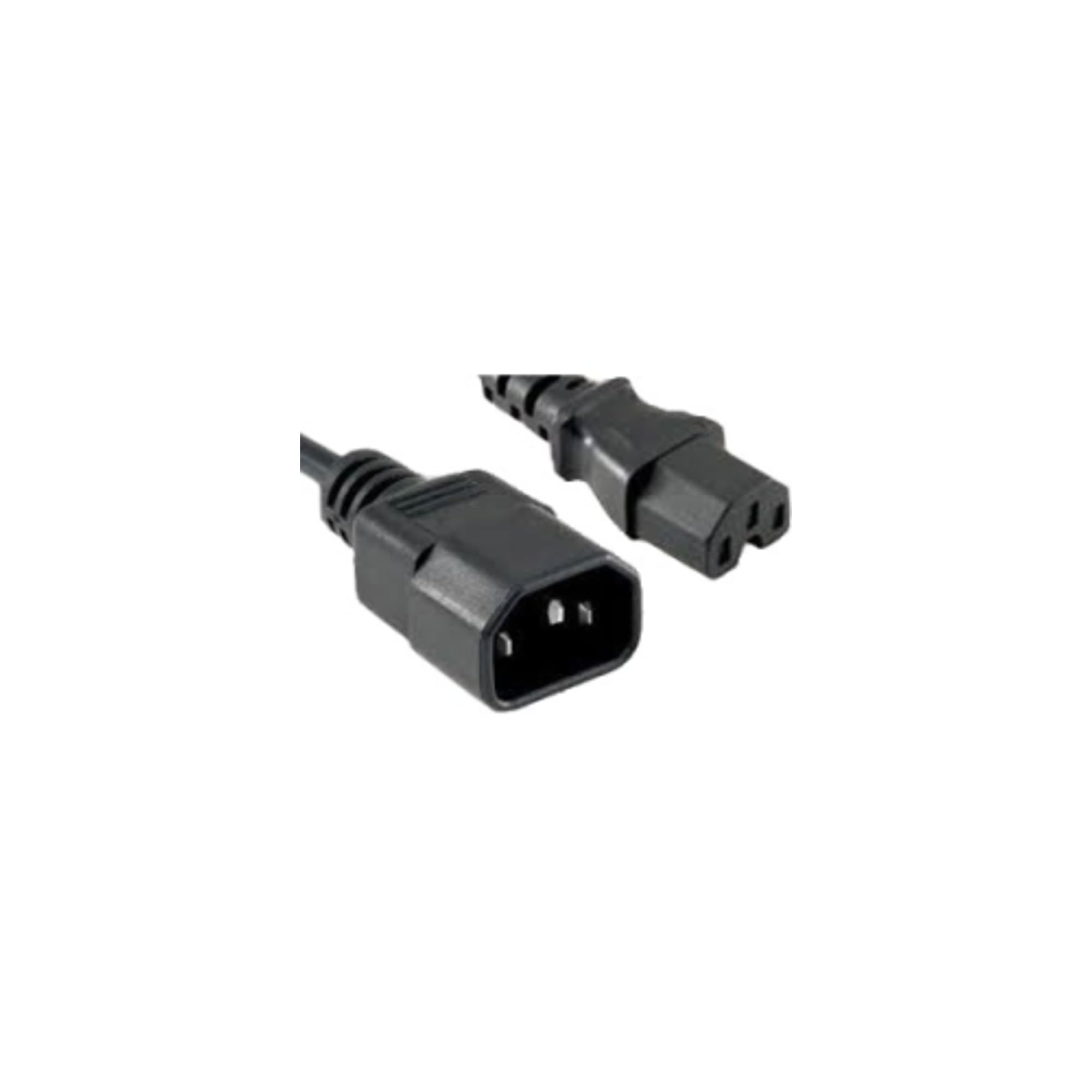 Unirise PWCD-C14C15-15A-10F-BLK 10FT 14AWG Black Power Cord C14-C14 15AMP 250V SJT Jacket