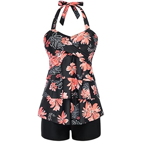 Conjuntos de Bikinis para Mujer Push Up Bikini Traje Conjunto de Bikini para Mujer con Cordones sin Espalda Ropa de Playa de Dos Piezas Cover
