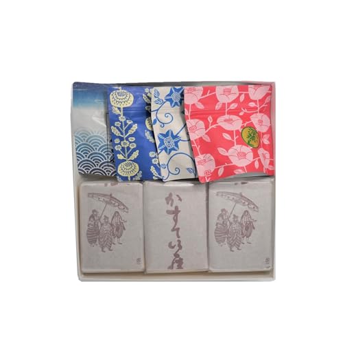金賞受賞の長崎カステラ3Pと濃い味と旨味の深蒸し茶「まつうら茶」ティーパック4種