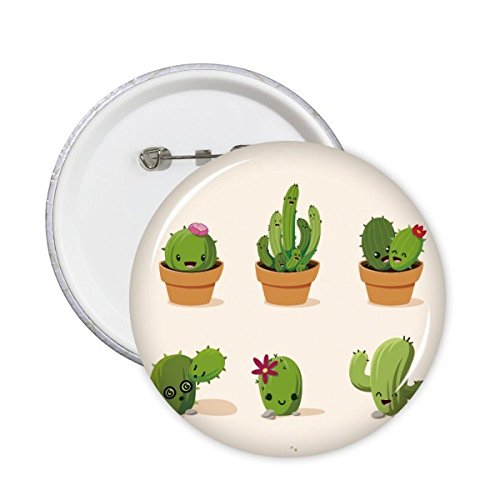 Pins Cactus XXL grand badge illustré pour personnaliser un sac à dos en toile