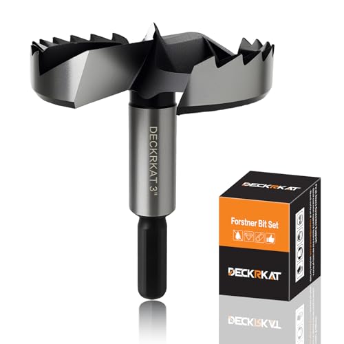 DECKRKAT 3 Forstner Bits for Wood Drilling