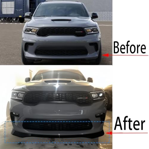 3pcs Front Bumper Lip for Dodge Durango 2021-2026 Front Splitter — 사진 5