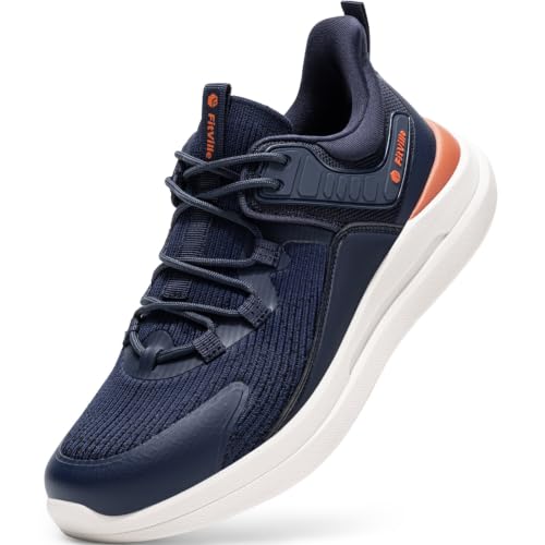 FitVille Mens Wide Walking Shoes Orthopedic Running Sneakers Arch Support