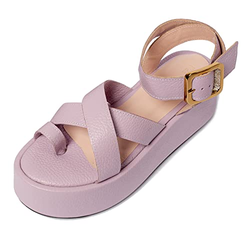 Preisvergleich Produktbild L37 HANDMADE SHOES Sandals BOOM!, Lilac, 39