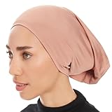Ayisah Hijab Caps Underscarf for Women – Cocoa Hijab Cap Underscarf Turban Dreadlocks Tube – Muslim Accessories Headscarf Wrap - Islamic Hajib Headwrap Tube Fashion Solid Color (Cocoa)