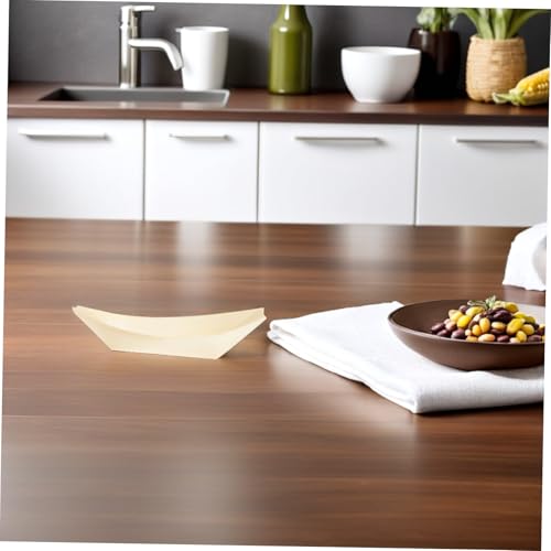 Platos descartables de madera estilo sushi 11.5 cm x100 miniatura 6