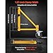 VEVOR 4-Pack Scaffold Outriggers, 1000 lbs Total Load Capacity Baker-Style Scaffolding Accessory with Swivel Casters, Carbon Steel Scaffold Wheel System with Rust Proof Galvanized Surface, Yellow