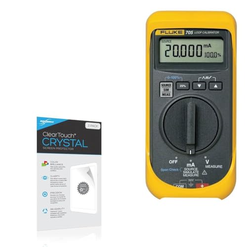 BoxWave Screen Protector Compatible with Fluke 705 - ClearTouch Crystal (2-Pack), HD Film Skin - Shields from Scratches