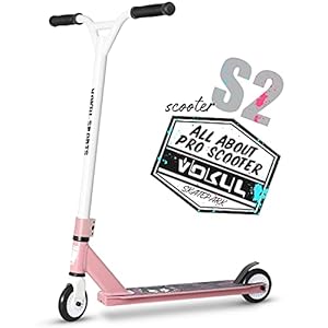VOKUL TRII S2 Pro Stunt Scooter – Freestyle Tricks stuntstep met 100 mm wielen – met 360 graden draaibaar Chromoly stuur…