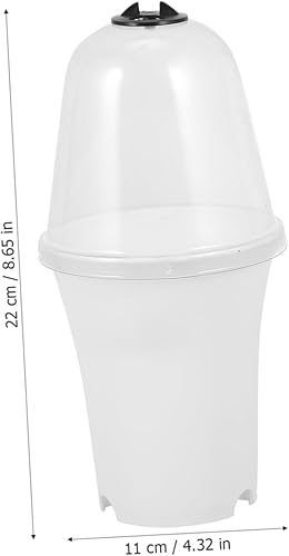 Miniatura 8 de Yardwe 6 piezas de cubierta de asfixia para suculentas, bandeja de plástico, para suculentas, cubierta protectora de plantas de plástico, bandejas