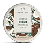 The Body Shop Coconut Body Butter – Nourishing & Moisturizing Skincare for Very Dry Skin – Vegan – 6.4 Oz