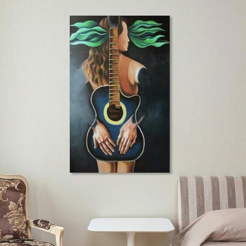 Impression sur toile abstraite de haute qualité 40 x 60 cm - 3
