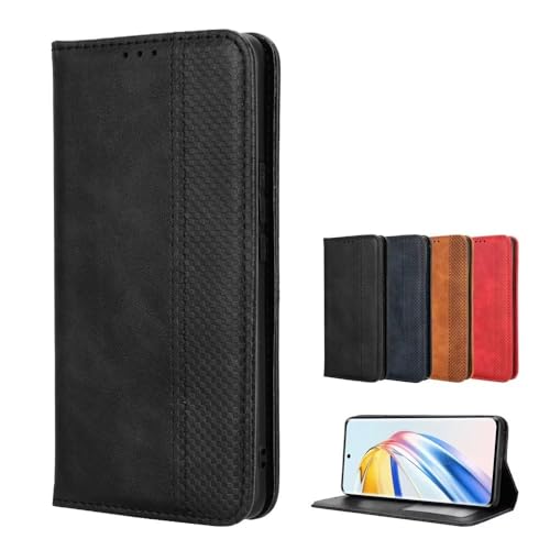 TIANYUE Wallet Case for HMD Pulse Pro Vintage PU Leather Flip Case with Magnetic Closure
