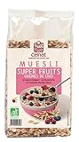 CELNAT - Superfruta orgánica y Muesli de Chía, 1,125 kg (3 x 375 g) Fabricado en Francia