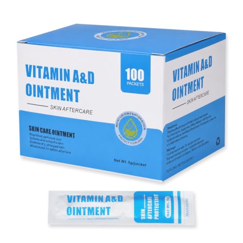 Narkysus Tattoo Scar Repair Gel 100 Pcs Vitamin A&D Ointment Tattoo Care