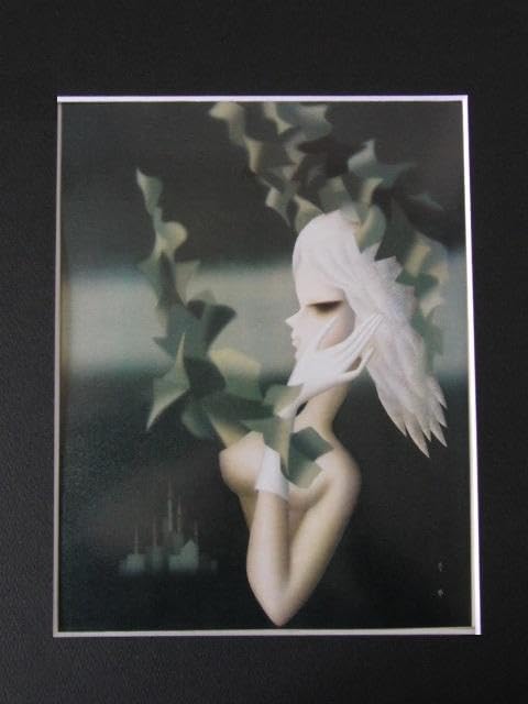 東郷青児、ネフタフの兄弟、希少な大判額装用画集より、新品高級