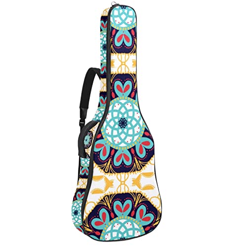 Étui de protection rembourré pour guitare acoustique classique, Multicolore 09, 42.9×16.9×4.7 in, Organiseur de sac - Les Beatles, Paul McCartney, John Lennon, RIngo Starr, George Harrison Étui de protection rembourré pour guitare acoustique classique, Multicolore 09, 42.9x16.9x4.7 in, Organiseur de sac